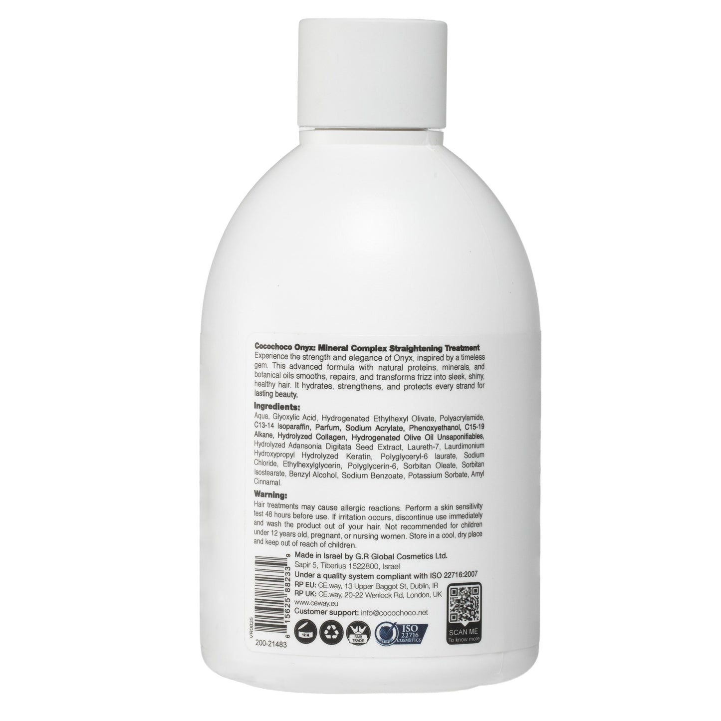 ONYX Queratina Mineral para Alisado y Restauración del Cabello 250 ml | COCOCHOCO®