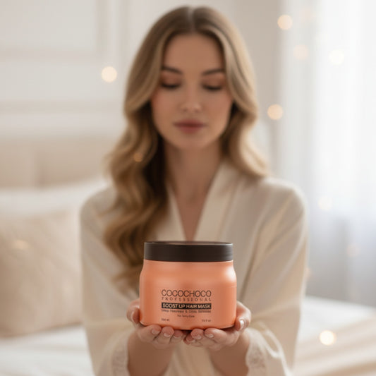 Máscara para el cabello para una suavidad adicional y volumen 500 ml | COCOCHOCO®
