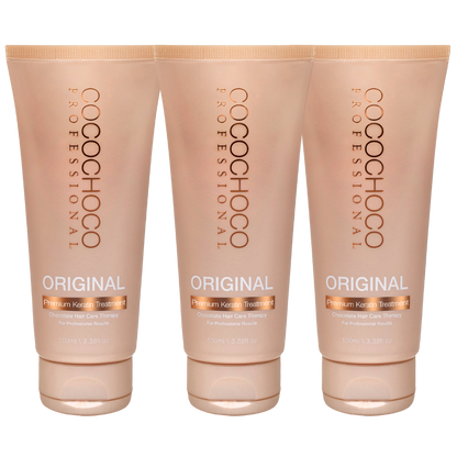 Tratamiento de cabello original de Keratin brasileño 250 ml - Para cabello oscuro / grueso | COCOCHOCO®