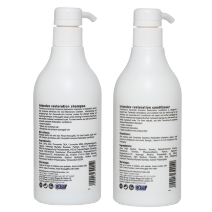 Establezca el champú y acondicionador de sulfato sin restauración de ceramida intensiva 2x 500 ml | COCOCHOCO®