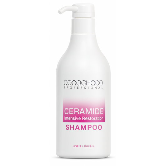 Restauración de ceramida intensiva Sulfato Free Sulfate Shampoo 500 ml | COCOCHOCO®