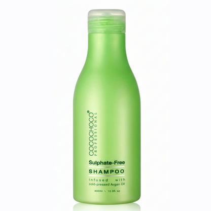 cocochoco shampoo bottle with Argan oil