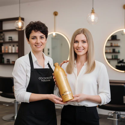 Set Brazilian Keratin Gold Hair Treatment 2000ml - Para brillo adicional / brillante | COCOCHOCO®
