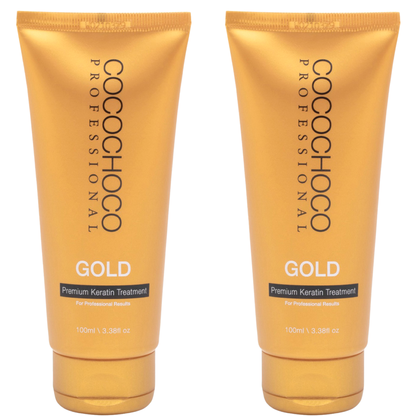 COCOCHOCO SET Tratamiento capilar keratina Oro 24K 200 ml &amp; Champú Clarificante 50 ml