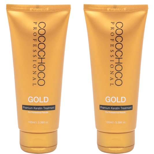 COCOCHOCO SET Tratamiento capilar keratina Oro 24K 200 ml &amp; Champú Clarificante 50 ml